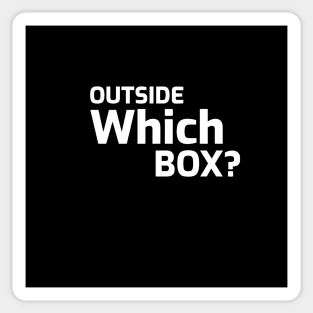 Outside Which Box Sticker